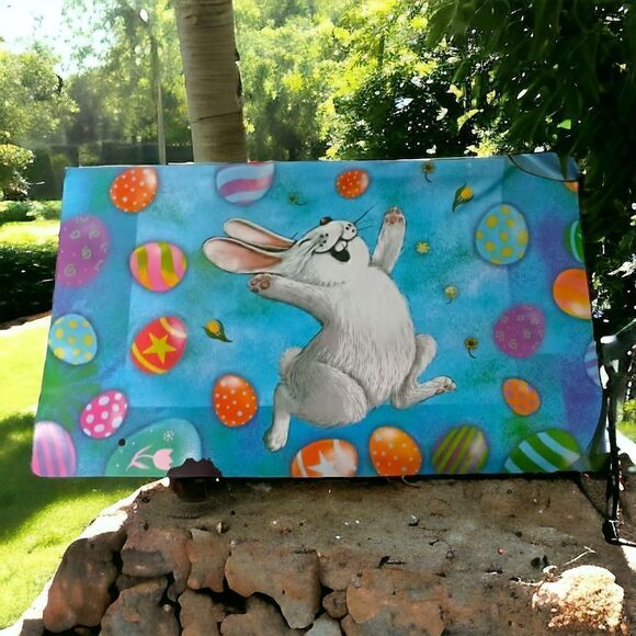 Easter Mailbox Wrap Laura Freeman Bunny Rabbit Magnetic Spring Wrapper Eggs.  Co - Picture 6 of 16